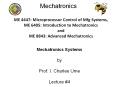 Mechatronics Systems PowerPoint PPT Presentation