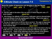 5-Minute Check on Lesson 7-5