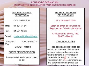 INSCRIPCIONES Y SECRETAR