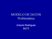 MODELO DE DATOS Problem