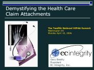 Demystifying the Health Care Claim Attachments