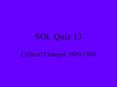 SOL Quiz 13 PowerPoint PPT Presentation