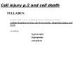 Cell injury p.2 and cell death PowerPoint PPT Presentation