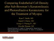 Comparing Endothelial Cell Density after Sub-Bowman