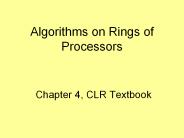 Chapter 4, CLR Textbook