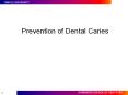 Prevention of Dental Caries PowerPoint PPT Presentation