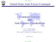 United States Joint Forces Command PowerPoint PPT Presentation