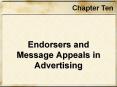 Endorsers and Message Appeals in Advertising PowerPoint PPT Presentation