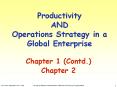 Productivity AND Operations Strategy in a Global Enterprise PowerPoint PPT Presentation
