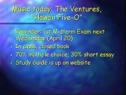 Music today: The Ventures, 