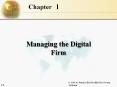 Managing the Digital Firm PowerPoint PPT Presentation