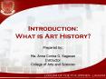Introduction: What is Art History? PowerPoint PPT Presentation