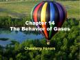 Chapter 14 The Behavior of Gases PowerPoint PPT Presentation