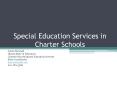 Special Education Services in Charter Schools PowerPoint PPT Presentation