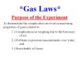 *Gas Laws* PowerPoint PPT Presentation
