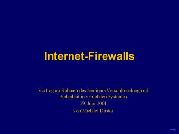 Internet-Firewalls
