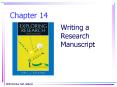 Writing a Research Manuscript PowerPoint PPT Presentation