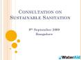 Consultation on Sustainable Sanitation PowerPoint PPT Presentation