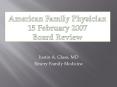 American Family Physician 15 February 2007 Board Review PowerPoint PPT Presentation