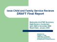 Iowa Child and Family Service Reviews DRAFT Final Report PowerPoint PPT Presentation