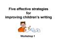 Five effective strategies for improving children PowerPoint PPT Presentation