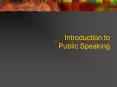 Introduction to Public Speaking PowerPoint PPT Presentation