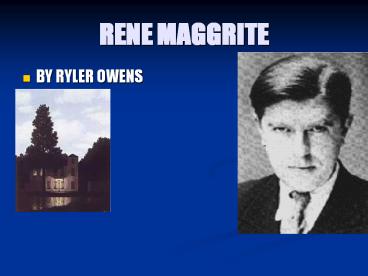 RENE MAGGRITE