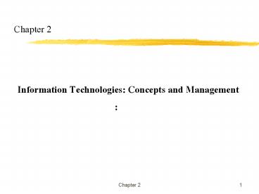 Information Technologies: Concepts and Management ?????????????????:??????????????????????