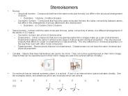 Stereoisomers