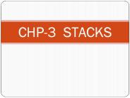 CHP-3 STACKS