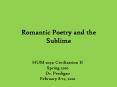 Romantic Poetry and the Sublime PowerPoint PPT Presentation