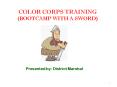 COLOR CORPS TRAINING PowerPoint PPT Presentation