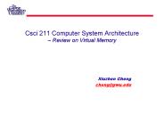 Csci 211 Computer System Architecture 