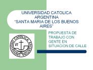 UNIVERSIDAD CATOLICA ARGENTINA 