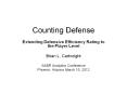 Counting Defense PowerPoint PPT Presentation