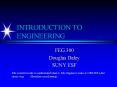 INTRODUCTION TO ENGINEERING PowerPoint PPT Presentation