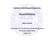 Geotechnical Earthquake Engineering: