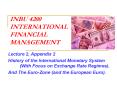 INBU 4200 INTERNATIONAL FINANCIAL MANAGEMENT PowerPoint PPT Presentation