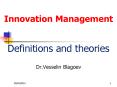 Innovation Management  Definitions and theories PowerPoint PPT Presentation
