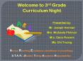 Welcome to 3rd Grade Curriculum Night PowerPoint PPT Presentation