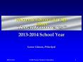 2013-2014 School Year PowerPoint PPT Presentation