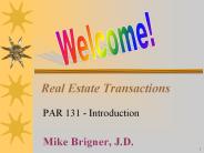 Real Estate Transactions