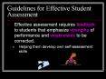Guidelines for Effective Student Assessment PowerPoint PPT Presentation