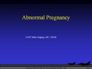 Abnormal Pregnancy