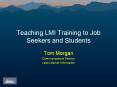 Teaching LMI Training to Job Seekers and Students PowerPoint PPT Presentation
