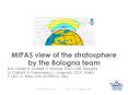 MIPAS view of the stratosphere PowerPoint PPT Presentation