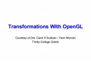 Transformations With OpenGL