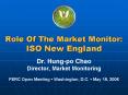 Role Of The Market Monitor: ISO New England PowerPoint PPT Presentation