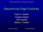 Discontinuity Edge Overdraw