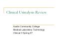 Clinical%20Urinalysis%20Review PowerPoint PPT Presentation
